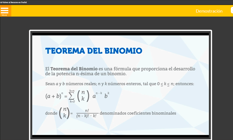 Teorema del Binomio