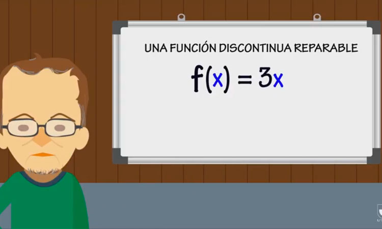 Una función discontinua reparable