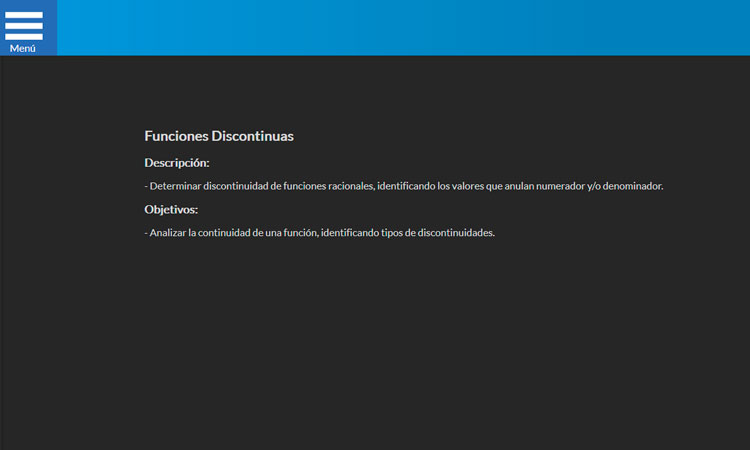 Funciones Discontinuas