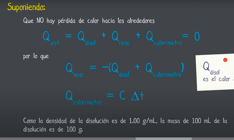 Calorimetría a presión constante
