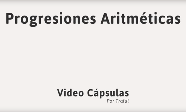 Progresiones Aritméticas