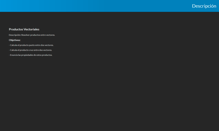 Productos Vectoriales