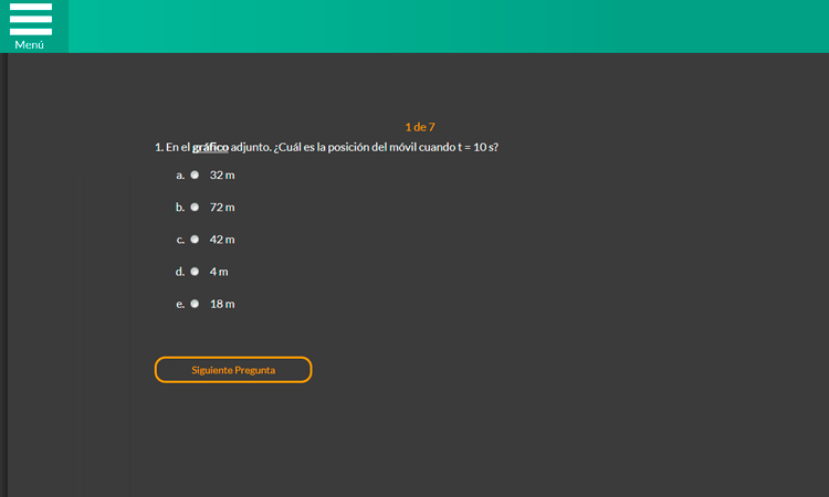 Posición v/s Tiempo